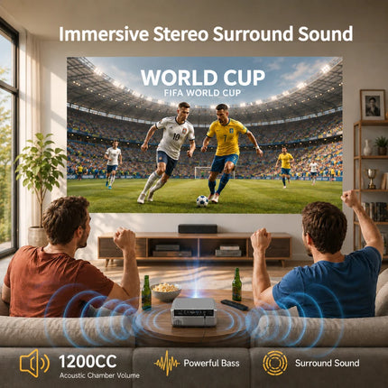 CAIWEI A10Q 4K Beam Projector for Movies 3800 ANSI Full HD 1080P Android Video Home Cinema Auto Focus Smart Projectors Portable