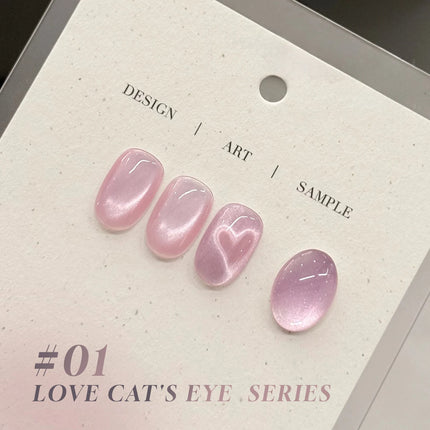 10ML 1-8PCS 2026 New Nude Pink Glass Bead Gel Nail Polish Gold Light Magnet Nude Cat Eye Gel Polish Cute Nails Nail Supplies
