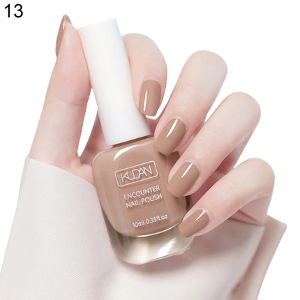 16 Colors Water-Based Nail Polish Set 10ml Nude Red Pink Peel-Off Air-Dry Nail Art Polish Kit Manicure No Need Lamp