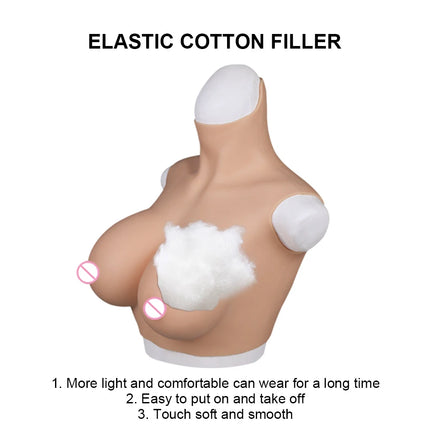 KnowU-Silicone Breast Shape A/B/C/D/E/G Cup Huge Fake Breast Cross Dressing Beginner Transgender Queen Breast Shaking