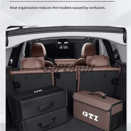 Volkswagen GTI Golf Arteon Tiguan Touareg Passat Polo Scirocco Jeeta CC Polo Car Trunk Storage Box Foldable Stowing Tidying Bag