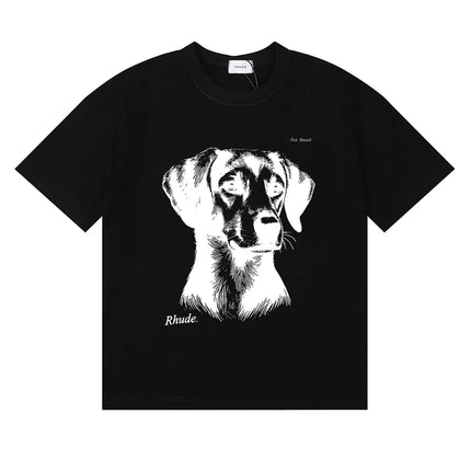 26SS New American Style Rhude T-Shirt High Street Hip Hop Fashion Men's Women's Trendy Short Sleeve Stock