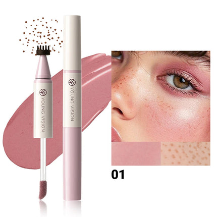 Double-headed Blush Freckle Stamp Pen Long-lasting Waterproof Natural Quick-drying Liquid Blusher French Freckle Makeup Tool