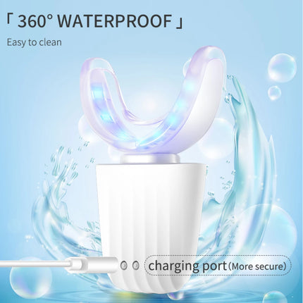 Cold Blue Light Teeth Whitening Kit 16 Mins Whitening Waterproof U-Shaped Tray Teeth Care Whitening Instrument for Home Use