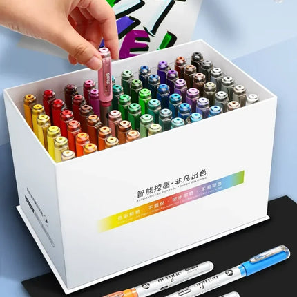 GRASP 120/1 Colors Acrylic Marker Pens Waterproof Pen Soft Brush Nib Student Art for Glass Stone Art School Supplies Stationery