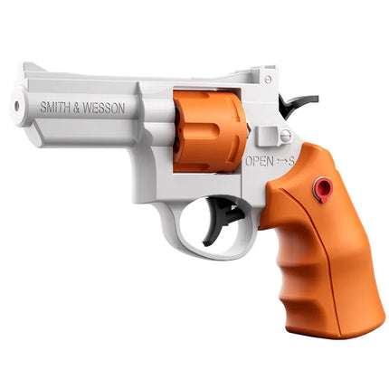 Small Manual Revolver Pistol Mechanical Continuous Firing Water Gun Summer Outdoor Beach Poor Toy Mini Water Gun for Kids