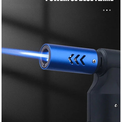 HONEST Metal Gas Lighter Jet Butane Cigar Lighter Windproof Kitchen Pipe BBQ Jewelry Welding Lighter Men's Outdoor Gadgets