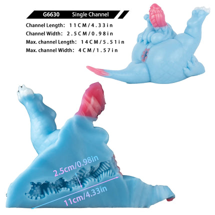 GEEBA Fantasy Red/Blue Dragon Male Masturbator Silicone Adult Men's Onahole Pocket Pussy Realistic Vagina Stroker Men Sex Toys
