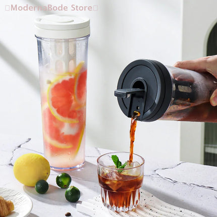 【M】Cold Brew Coffee Pot High-capacity Espresso Filter Bottle Cold Brewing Pot Portable Iced Brew Coffee Maker Juice Coffe Kettle