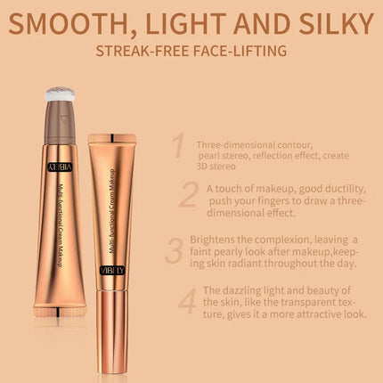 VIBELY High-gloss Concealer and Contouring Stick, brightening, three-dimensional, slimming face, Shadow Blush, multi-functional