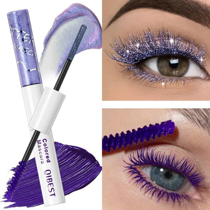 Double Head 2 IN 1 Mascara Silk Fiber Lash Mascara Volume Waterproof Lasting Non-Smudging Thick Thin Curling Mascara Eyes Makeup