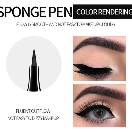 YANQINA Liquid Eyeliner Pencil 4D Waterproof Mascara Set Cosmetics Eye Liner Thick Curling Mascara Eyebrow Pencil Eyes Makeup