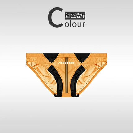 Men's Underwear Lovely Briefs Boxer Ultra-Thin Ice Silk Low Waisted Youth Transparent Traceless Sport Pants