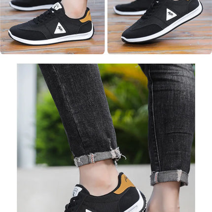 Men's Breathable Mesh Sports Shoes Lightweight Comfortable Soft Bottom Casual Shoes Versatile Footwear for All Seasons