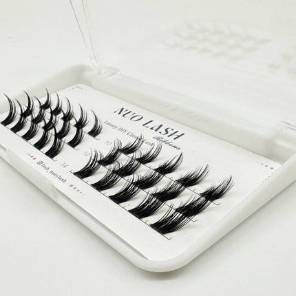 Nuo Cluster Eyelash Thin Band Natural Look Wholesale Diy Pre-cut Lash Extensions Super Soft Segment Lash Clusters Private Label