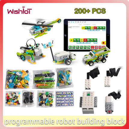 Programmable Robot Building Blocks with Power Functions Set MOC Educational Model Bricks Technology DIY Assemble RC Toys