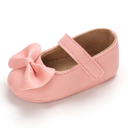 Baby Girl Casual and Comfortable Solid Color Mary Jane Shoes Lightweight and Non Slip Spring and Autumn Walking Shoes