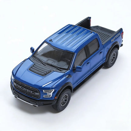 Masdi Smallcar 1/64 Ford Raptor F-150 SVT Silver White Black Alloy Car Model Miniature Diecast Collection Ornament Hobby Gifts