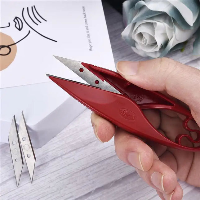 U Shape Clippers Sewing Scissors Trimming Nippers Yarn Stainless Steel Embroidery Craft Practical Tailor Scissors Shears