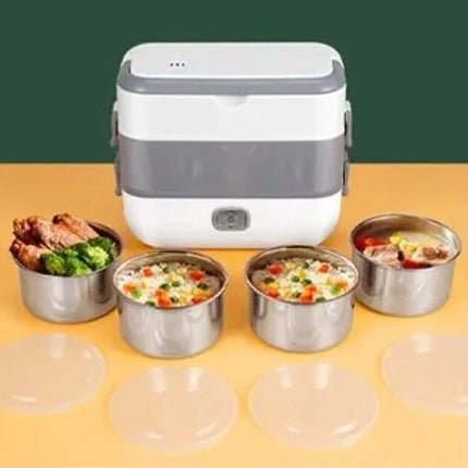 Portable rice cooker insulated meals a musthave portable insulated lunch box office workers Bento Box SelfHeating Steaming Box