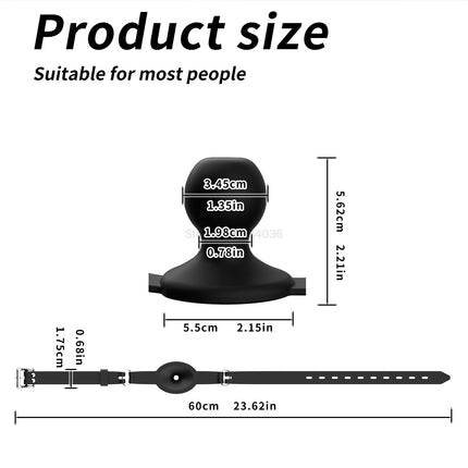 Soft Silicone Mouth Gags Breathable Hollow Ball Gag Adjustable Belt Mouth Plug BDSM Kit Erotic Sex Toys For Couples Adult Games