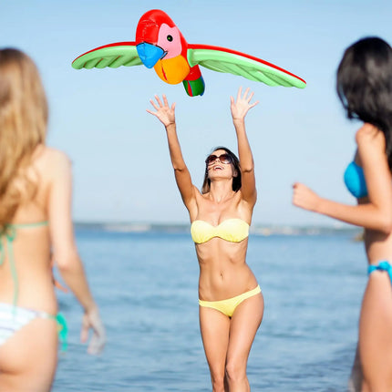 1pc Pvc Inflatable Parrot Game Toy Suitable For Outdoor Games, Beach Parties, Hawaii Water Beach Games