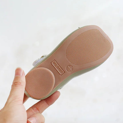 Fashion Mary Janes Shoes For Baby Butterfly Girls Flats Soft Singe Shoes For Kids Girls PU Leather Shoes