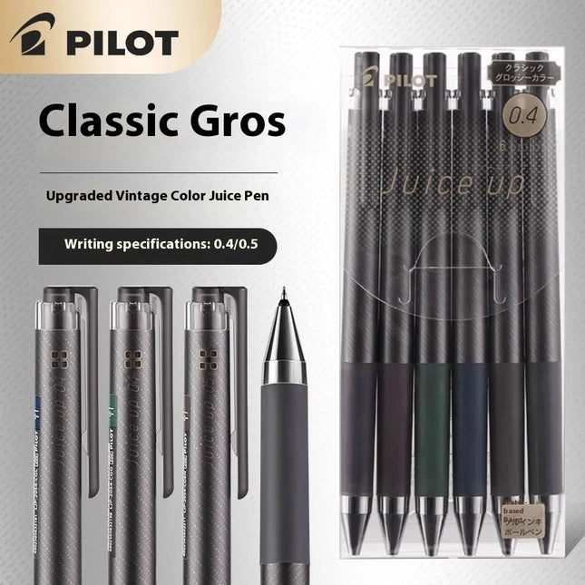 PILOT Vintage Juice Up Retractable Gel Pen Limited ST Tip Low Gravity Smooth Writing Useful Colored Journaling Note-taking Tools