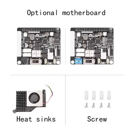 Hiwonder Servo and Motor Driver Board with Active Heat Sink for Raspberry Pi 5/4B Expansion Board Smart Car Robot Arm Parts Kit
