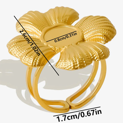 6pcs/lot Gold Plated Stainless Steel Base Rings Settings DIY Blank Knuckle Rings for Women Jewelry Charms Never Fade Wholesale