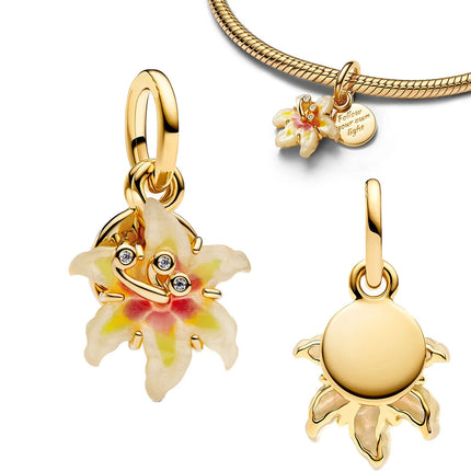 Flower Moon Blossom Pendant Charms 925 Sterling Silver Glow Ghost Skull Beads Starfish DIY Bracelet Necklace Fine Jewelry Gift