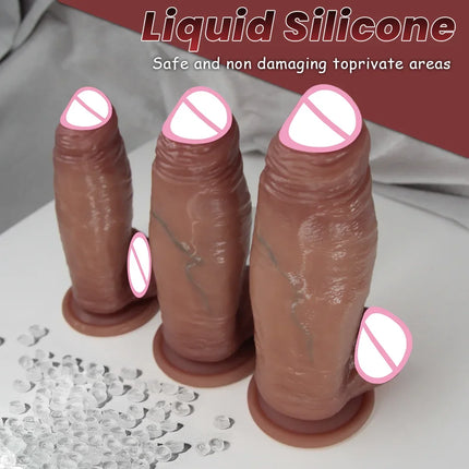 Huge Thick Dildo Big Dick Sex Toy for Women Soft Silicone Anal Big Penis With Super Suction Cup Female Masturbation Sex Products