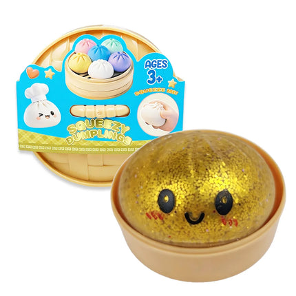 Hot Giant Dumpling Squishies Bun Toy, Slow Rising Glitter Dumpling Stress Ball, Stress Relief Fidget Toy for Home Office toys