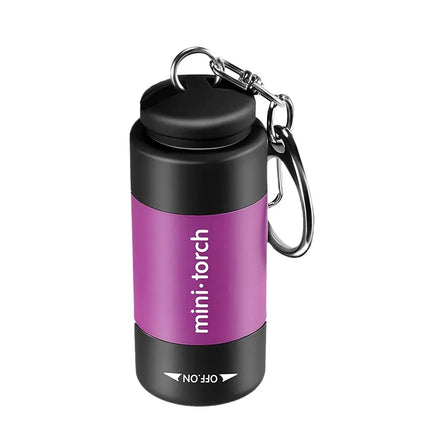 USB Rechargeable Camping Mini Flashlight Strong Light Pocket Keychain Flashlight Waterproof Outdoor Hiking LED Multifunctional
