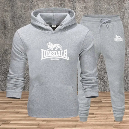 Men's Set Hooded Sweatshirts Sweatpants Autumn Winter Male Daily Casual Sports Jogger Suit 2025 Urban Fashion Hoodies Sportswear