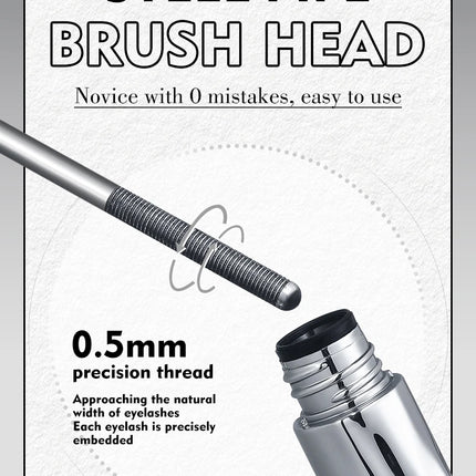 Life Girls 0.05MM Steel Pipe gravity Mascara Waterproof Long-lasting Thick Eyelash Primer Easy to Use Suitable for Beginners