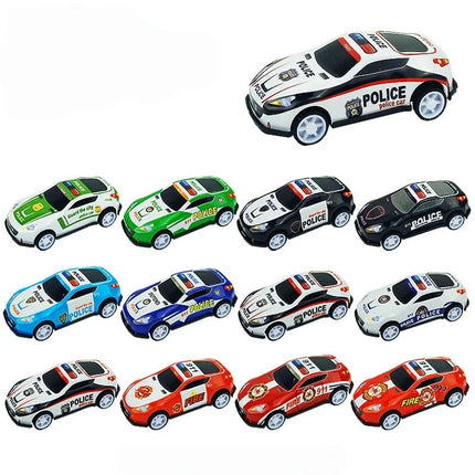 12pcs Alloy Racing Cars Model Toy Children Mini Iron Sheet Car Set Rebound Car Metal Alloy Cars Toys for Kids Boys Birthday Gift