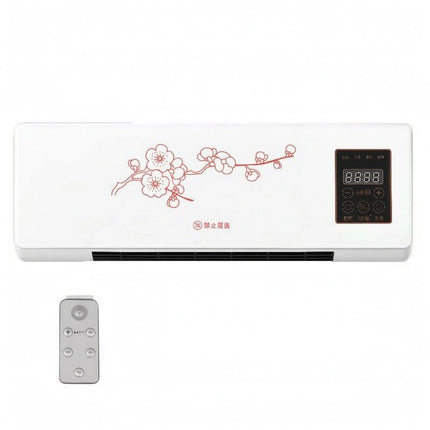 Indoor Cooling and Heating Unit Digital Control Panel Wall-Mounted Air Conditioner Air Conditioner Heater Combo Front Grille