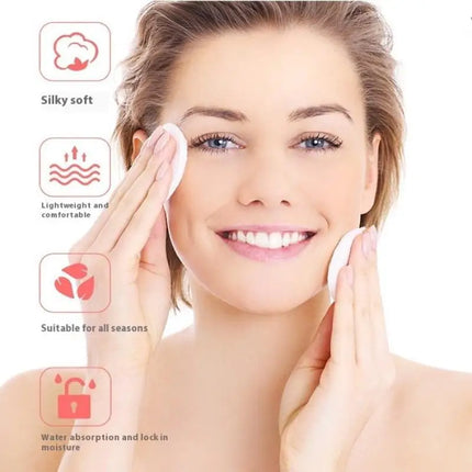 100pcs Cotton Pads Disposable Clean Cottons Face Nail Polish Remover Round Soft Face Cleansing Remover Pads Makeup Tools