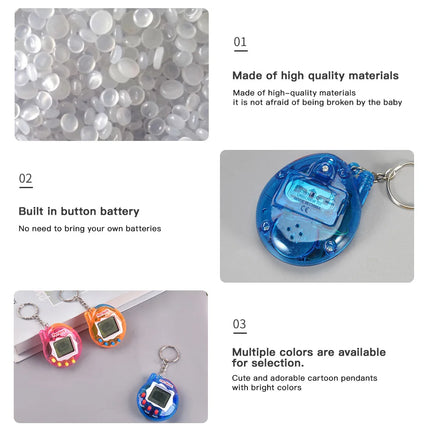 electronic keychain Toy Electronic Animals Kid Play Game Boy Pixel Pendant Virtual Cyber Digital Animals Toys