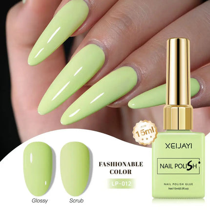 Gel Polish Nail Art Spring/Summer New Collection Avocado Green Nail Polish Manicure Products Uv Permanent Seedling Varnish