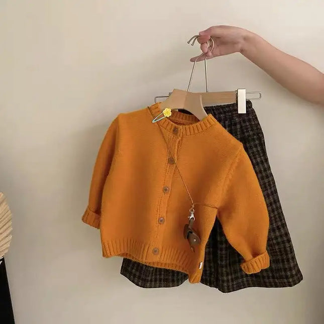 sweater set kids Girls Sweater Sets 2026 Autumn/Winter Knit Set Girls