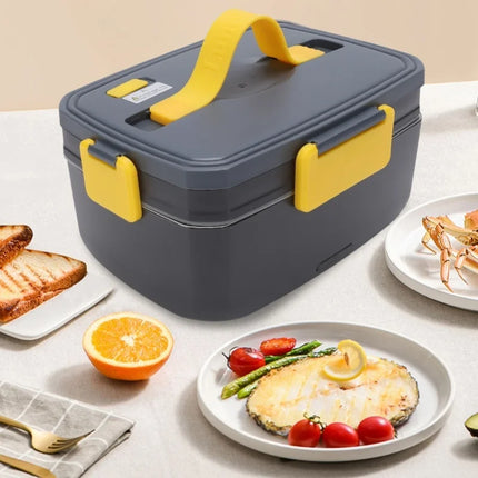 Electric Lunch Box 3L Stainless Steel Portable Food Warmer Rice Cooker For Travel Office Car Home