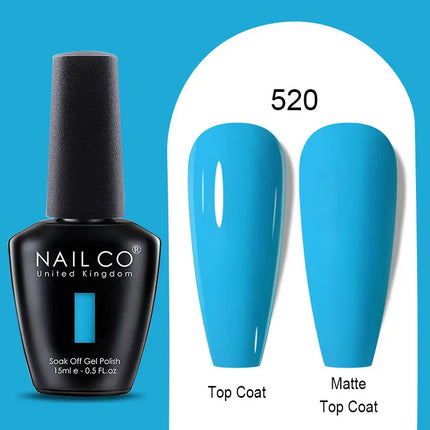 NAILCO Winter Series Color Gel Nail Polish 15ML Semi Permanent Soak Off Gel Varnishes Super Texture Gorgeous Nail Manicure Art
