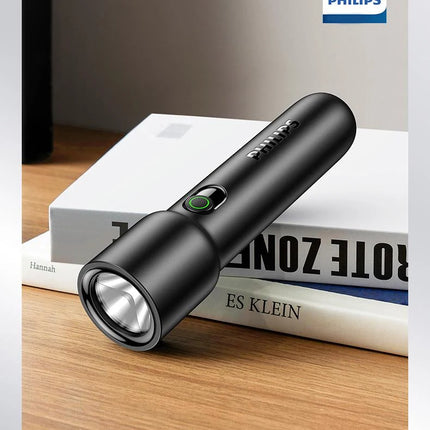 Philips NEW SFL1235 2-PCS EDC Portable Flashlight Rechargeable LED Flashlights for Defensa Personal Self Defense Camping Hiking