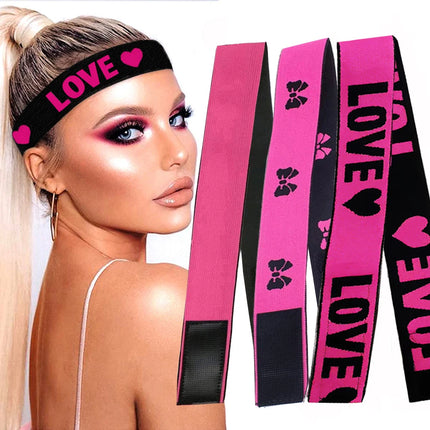 Fashion Hair Elastic Band For Wigs Adjustable Edge Scarf Elastic Headband With MagicTape for Women Lace Wigs