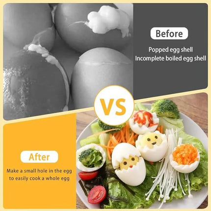Stainless Steel Egg Piercer Needle Hole Puncher for Poaching Raw Eggs Kitchen Bakery Tool Endurance Hole Separator