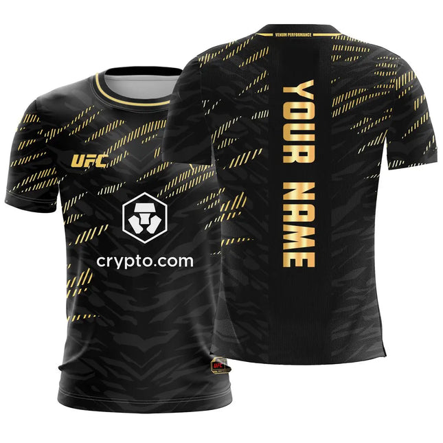 2026 New Customized Name UFC Boxing New Hot Selling Fans T-shirt Extreme Sports Round Neck Short Sleeve Casual Fashion Top