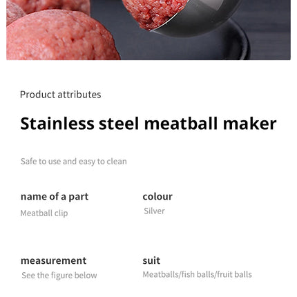 Stainless Steel Rice Meat Dumplings Ware Fish Ball Shrimp Ball Rice And Vegetable Roll Diy Kitchen Gadget