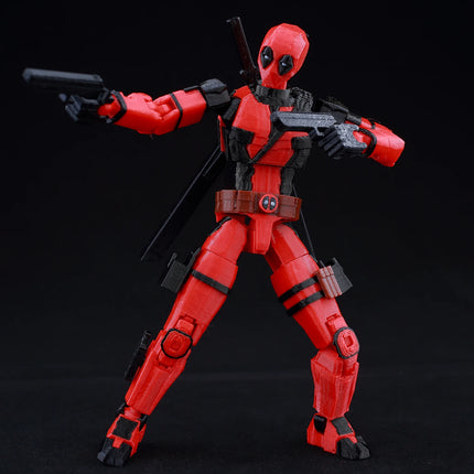 9L3D Printed Deadpool Wolverine Anime Characters Lucky Dummy 13 Action Figures Multi-Jointed Movable Shapeshift Mannequin Toys
